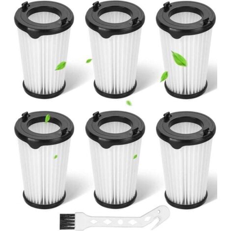 Pack de 6 filtros para aspiradora Ergorapido AEG CX7 CX7-2 AEF150. Filtro de repuesto, accesorios. Filtros HEPA de repuesto para AEG CX7 CX7-2 QX8-1 con 1 cepillo de limpieza. (1/4)