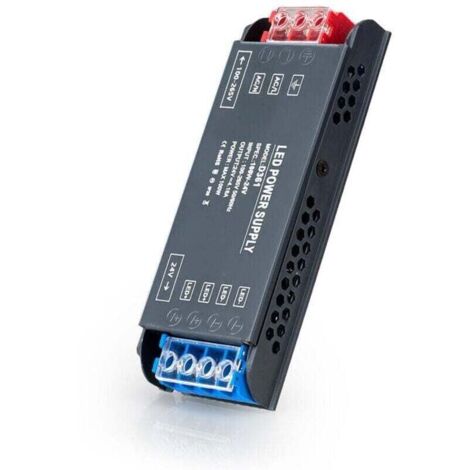 Controlador LED de 220 V a 24 V, 100 W, transformador ultrafino OUYLAF, adaptador de corriente de 8,3 A, convertidor de 220 V CA a 24 V CC, fuente de alimentación LED de bajo voltaje y voltaje constan (1/4)