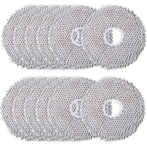 Juego de 12 mopas de microfibra - Accesorios para robots aspiradores - Lavables - Accesorios para Dreame L10s Ultra/L10 Ultra/L20 Ultra/L10s Pro Ultra Heat (1/4)