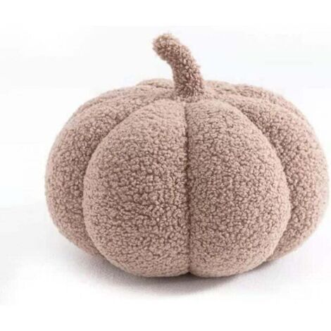 Cojines decorativos de felpa de calabaza, linda decoración de Halloween, almohada de felpa con almohadas de soporte lumbar para la sala de estar, dormitorio, decoración de felpa suave (1/4)