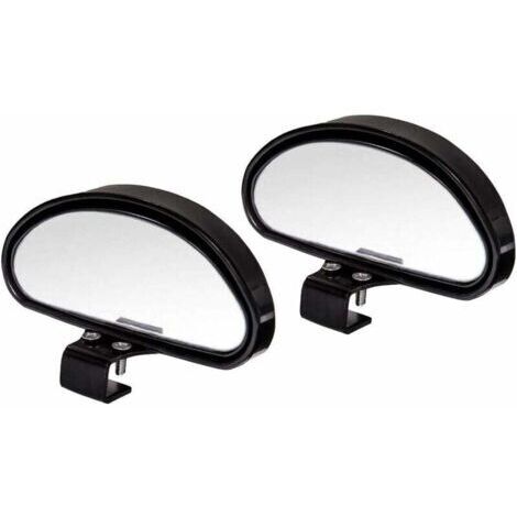 Espejo retrovisor para conducción supervisada, espejo para punto ciego, espejo para punto ciego para todos los coches - Espejo convexo de ángulo ajustable (2 piezas) 150 mm x 55 mm - Versalles, Sunny