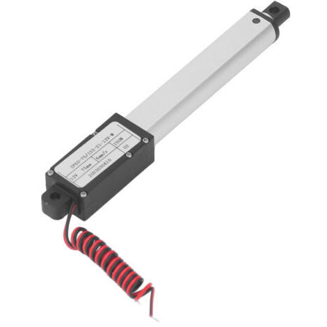 Microactuador lineal eléctrico de 150 N, mini actuador de movimiento eléctrico con protección múltiple, carrera de 75 mm, 12 V, sin soporte. (1/5)