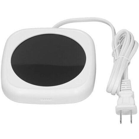 Calentador eléctrico de tazas de café con temperatura constante, placa calefactora para el hogar, la oficina y los viajes, enchufe estadounidense, 110 V, blanco. (1/5)