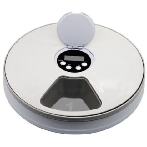 Comedero programable para perros y gatos, comedero automático, recordatorios musicales para gatos y perros, alimentación inteligente.