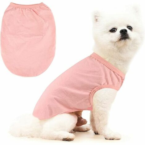 Camiseta tipo chaleco para perros. Camiseta con capucha, camiseta sin mangas para cachorros, ropa para perros pequeños y medianos, gatos, Yorkshire Terrier de peluche, gatos, gatitos, rosa y gris.