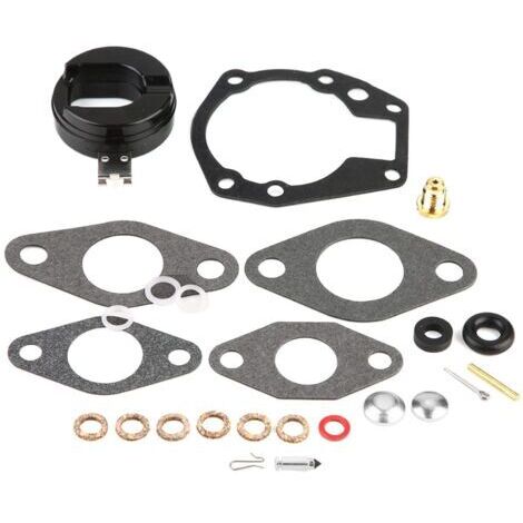 Kit de reparación de carburador de 25 piezas compatible con Johnson/Evinrude 439071. Materiales: ABS, caucho, hierro, papel, cobre. (1/5)