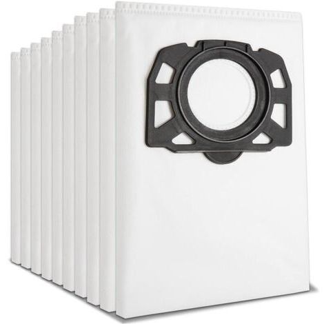 Paquete de 10 bolsas para aspiradora Kärcher 2.863-006.0, Bolsas para aspiradora Kärcher WD4 WD5 WD6 WD5P WD6P Premium MV4 MV5 MV6 (1/5)