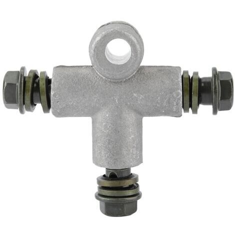 Adaptador de manguera de aceite de freno hidráulico de 3 vías para motocicleta ATV, conexión de manguera en T de 10 mm, tapones de drenaje de aceite de motor automotriz, manguera para motocicleta ATV (1/4)