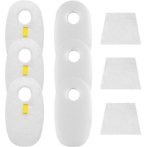 Filtros de repuesto para aspiradoras Shark Rocket DeluxePro TruePet HV319Q HV320 HV320C HV320W HV321 HV322 HV322Q HV324Q HV325 HV330 UV330 UV422 UV422CCO, 3 filtros de repuesto de espuma y fieltro. (1/4)