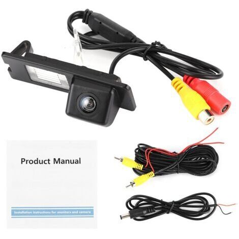 Cámara de marcha atrás HD CCD IP68, cámara de estacionamiento de 170 grados con iluminación de matrícula, apta para Fluence Duster. (1/4)