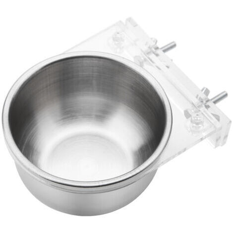 Jaula para pájaros, dispensador de agua y comida, soporte para comederos, loro, periquito, accesorios (1/4)
