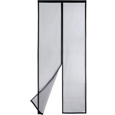 Mosquitera magnética para puerta: malla ultrarresistente, cierre magnético de arriba a abajo, cierre automático, mantiene el aire fresco en el interior (100x210, negro). (1/4)