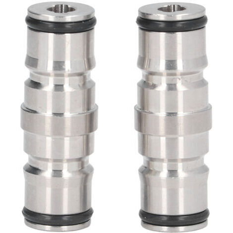 2 conectores de bola para barriles de cerveza casera, fabricados en acero inoxidable duradero. (1/4)