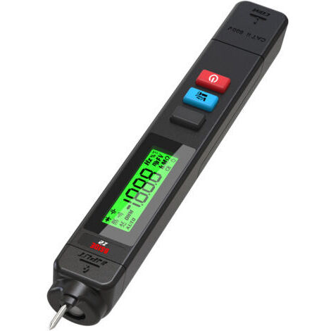 Comprobador de voltaje digital de CA, detector de fugas, lápiz detector eléctrico de 0-300 V, prueba de continuidad de circuitos sin contacto, comprobación de cables con corriente con pantalla. (1/4)