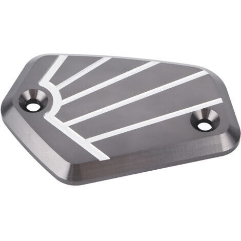 Protector del depósito del freno delantero de motocicleta, tapa del depósito del líquido de freno delantero, aleación de aluminio, accesorio para motocicleta apto para CB1000R 2019-2020 (Titanio) (1/4)