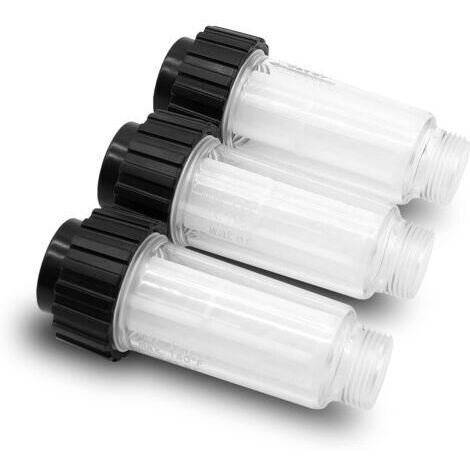 Filtro de agua con inserto filtrante (5.731-050.0) para todas las hidrolimpiadoras Karcher con conexión de agua de 3/4", compatible con hidrolimpiadoras 4.730-059.0 - Paquete de 3 (1/4)