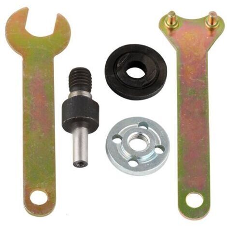 Kit adaptador para taladro manual - Disco de corte de 6 mm - Adaptador de mandril - Amoladora angular - Barra de conexión - Herramienta de conversión para disco de corte (1/5)