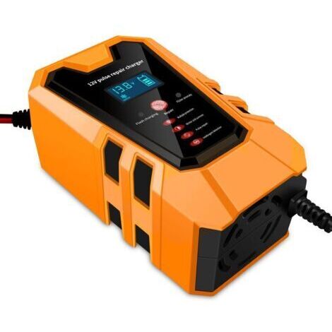 Cargador naranja de 12 V y 6 A para baterías de coche, baterías de motocicleta y baterías de plomo-ácido. (1/5)