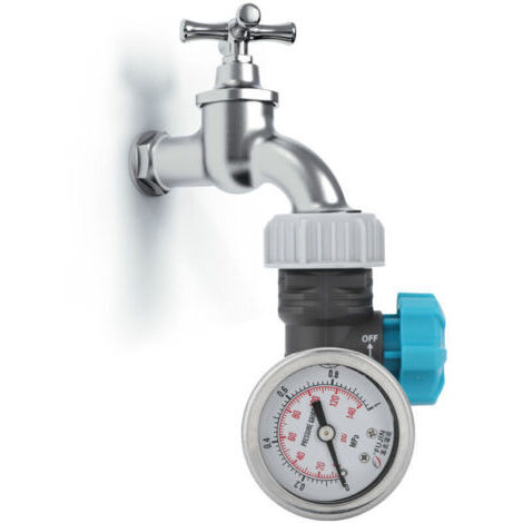 Válvula reductora de presión de agua ajustable, válvula de presión de agua G3/4in, válvula reguladora de presión de agua ajustable para riego de jardines e invernaderos.