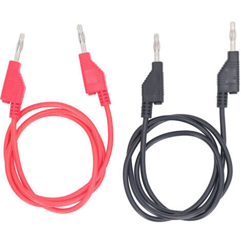 Cables de prueba con conector banana, cables flexibles apilables de 4 mm, cable de conexión eléctrica (1/4)