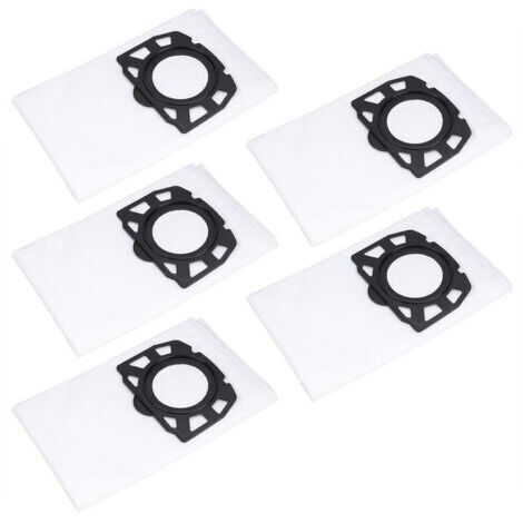 Paquete de 5 bolsas de filtro de alta calidad de tela no tejida para aspiradora Karcher MV4 MV5 MV6 WD4 WD5 WD6 (1/4)