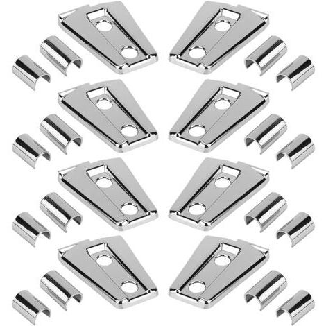 Embellecedor plateado para bisagras de puerta, apto para Jeep Wrangler JK 2007-2017 (4 puertas), 24 piezas/juego (1/4)