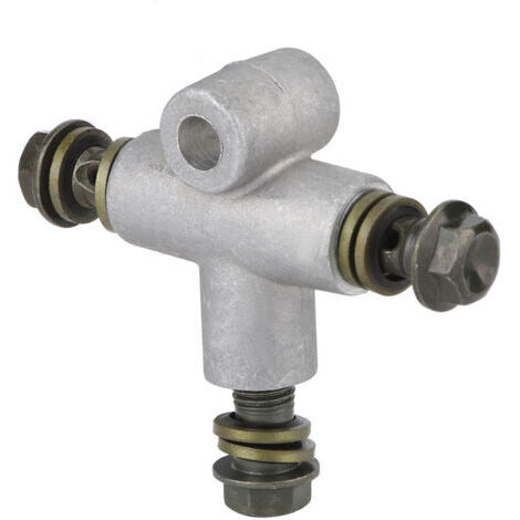 Adaptador de 3 vías, conector de manguera hidráulica, conector de racor de manguera de freno hidráulico, adaptador en T de 3 vías de repuesto para ATV (1/4)