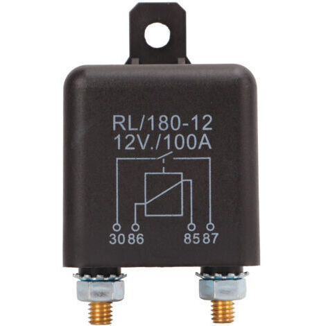 Relé de arranque con aislamiento de batería para automóviles, motocicletas, arrancadores, motores, GPS, 12 V (1/4)