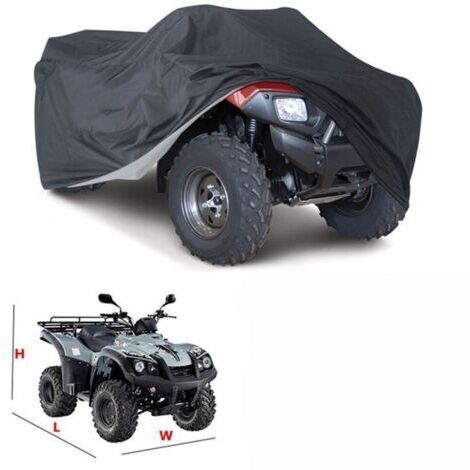 Funda protectora para exteriores para ATV, motocicleta, quad, impermeable, resistente a los rayos UV, 145 × 85 × 98 cm, funda resistente para ATV/quad, funda para bicicleta eléctrica, funda para coche