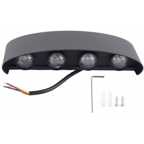 Aplique de pared LED de 8 W, iluminación decorativa impermeable para sala de estar/dormitorio, 85-265 V (1/4)
