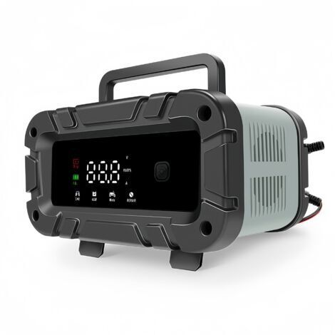 Cargador gris de 12V 24V y 12V 6A para baterías de coche, baterías de motocicleta y baterías de plomo-ácido. (1/5)