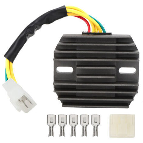 Regulador rectificador, regulador rectificador de voltaje para motocicleta con accesorios, compatible con Arctic Cat 400 500 Bearcat, OEM 454 3430-037 (1/4)