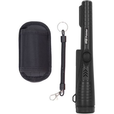 Detector de metales portátil profesional para la búsqueda de tesoros de oro, herramienta de descubrimiento para niños y adultos, color negro.