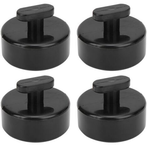 Arandelas elevadoras de goma negra, accesorio automotriz apto para Corvette C5 C6, 4 piezas (1/4)