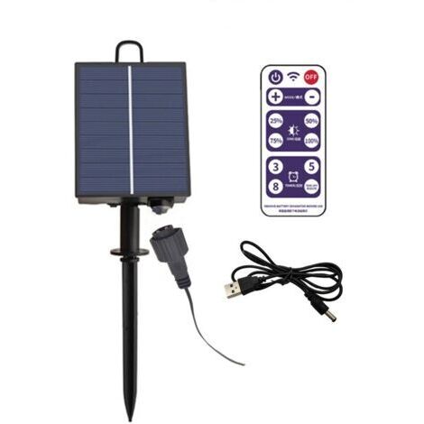 Caja de control automática impermeable para guirnaldas de luces solares, brillo ajustable, guirnalda de luces solares, placa de circuito, salida de presión plana, 3V (1/4)