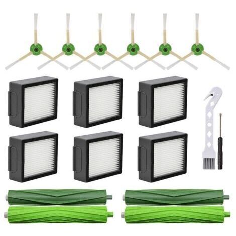 Repuestos para la aspiradora robot iRobot Roomba I3 I4 I6 I7 I8 E5 E6 E7: Cepillo lateral principal, filtro HEPA. (1/5)