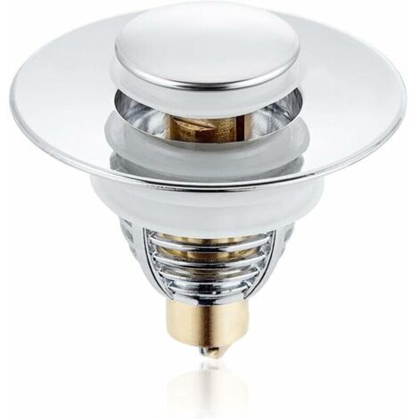 tapón emergente para fregadero, desagüe de ducha y lavabo, filtro universal antibloqueo de acero inoxidable para desagüe de fregadero, para orificio de desagüe de fregadero de 32-38 mm, lavabo de coci (1/5)