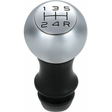 Pomo de palanca de cambios cromado, adaptador para cabezal de cambio manual, transmisión de 5 velocidades, apto para Peugeot 106, 206, 207, 306, 307, 407, 408, 508, 807 (1/5)