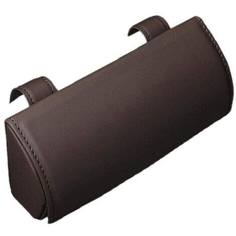 Estuche para gafas de coche, estuche de cuero sintético para gafas de coche, caja organizadora de almacenamiento de gafas para coche, SUV, camión (1/4)