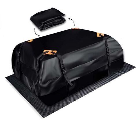 Bolsa de techo para coche de 420D para exteriores, bolsa de equipaje para exteriores, bolsa de almacenamiento para techo de coche para camping al aire libre + alfombrilla antideslizante (1/5)