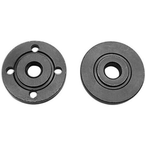 Juego de tuercas de brida internas y externas para amoladora angular, herramientas accesorias para el reemplazo de roscas en discos de corte y mandrinado. (1/4)