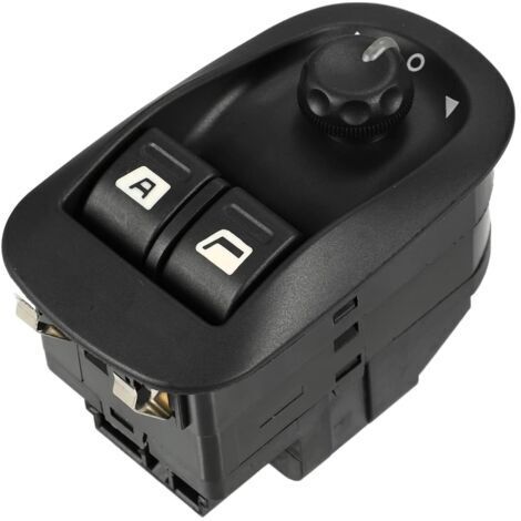 Interruptor de control de espejos eléctricos compatible con Peugeot 206 2000-2009, espejos retrovisores eléctricos plegables de plástico negro resistente. (1/4)