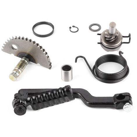 Conjunto de engranaje del eje de la palanca de arranque para ciclomotor, apto para scooters GY6 de 49 cc, 50 cc, 80 cc y 100 cc. (1/4)