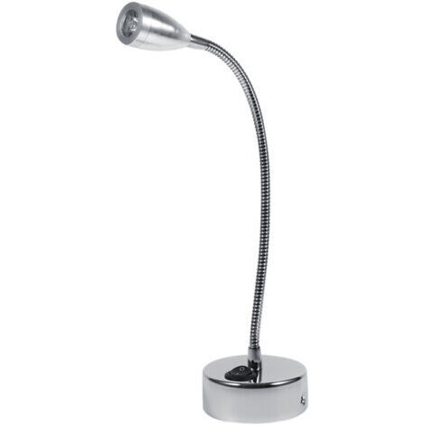Lámparas de pared LED plateadas, con brazo flexible, lámpara de lectura para mesita de noche, luz blanca cálida (Tipo 2) (1/4)