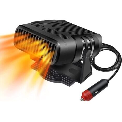 Calefactor para coche, calefactor portátil para coche de 12 V y 120 W, reduce el nivel de refrigerante del parabrisas del coche a la mitad. (1/4)