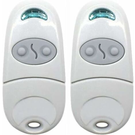 (2, Blanco) Control remoto universal para portón, control remoto para abrepuertas de garaje, transmisor de llave portátil, control remoto para puerta de garaje para Came Top 432NA/432EE/432 EV/43 (1/5)