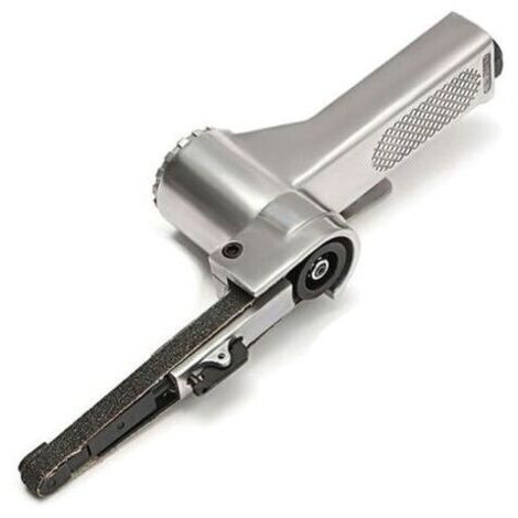 Lijadora de banda neumática, herramienta de pulido neumática para lijadora de banda de 10 mm y 330 mm, lijadora de banda para lijado y pulido de varios vehículos, herramientas neumáticas para automóvi (1/5)