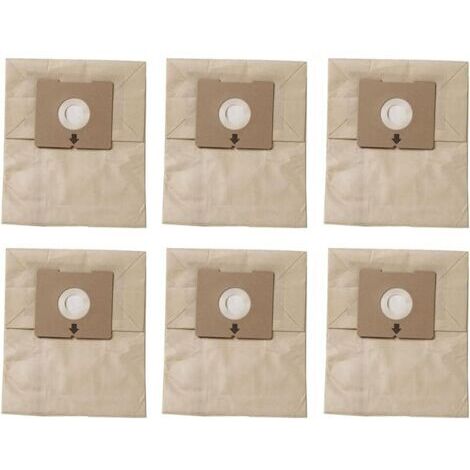 Bolsas de repuesto compatibles con aspiradoras Bissell Zing series 4122, 2154A y 2154W, reemplazo para la pieza n.° 2138425, 213-8425 - paquete de 6 (1/4)