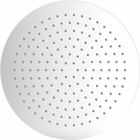 Cabezal de ducha de acero inoxidable - Cabezal de ducha ahorrador de agua, cabezal de ducha redondo de 30 cm, cabezal de ducha de lluvia universal con rosca de 1/2 pulgada (1/5)