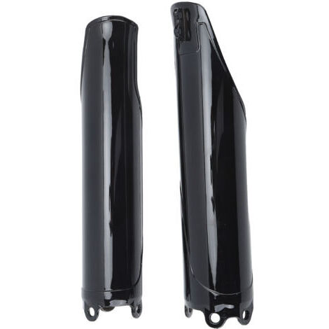 Juego de 2 tapas negras brillantes para la horquilla delantera de CRF250R, CRF250X, CRF450R, CR125, CR250 y CRF 450 RX. (1/4)